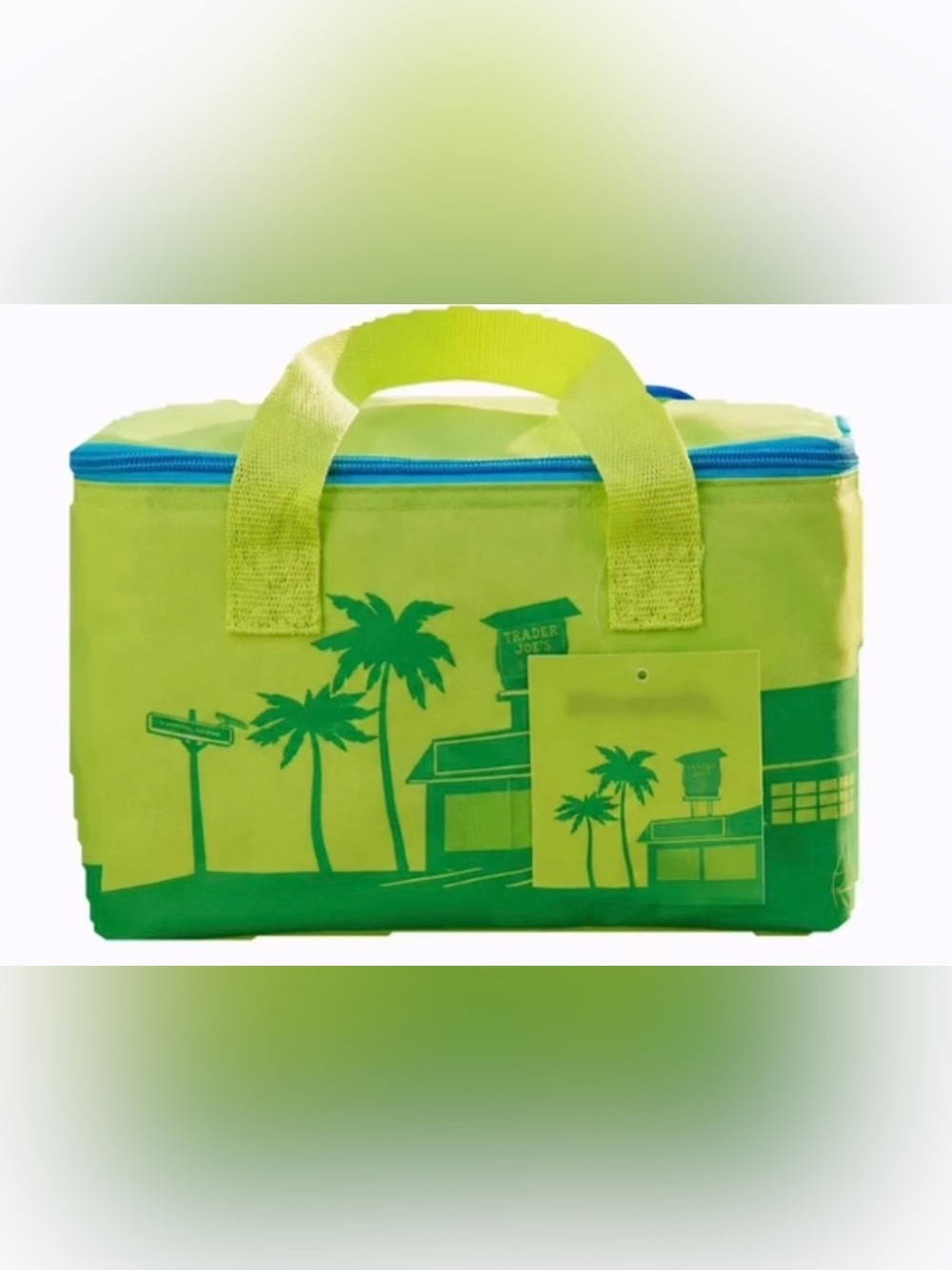 Trader Joe’s Mini Insulated Lunch Bag. NWT Palm Green